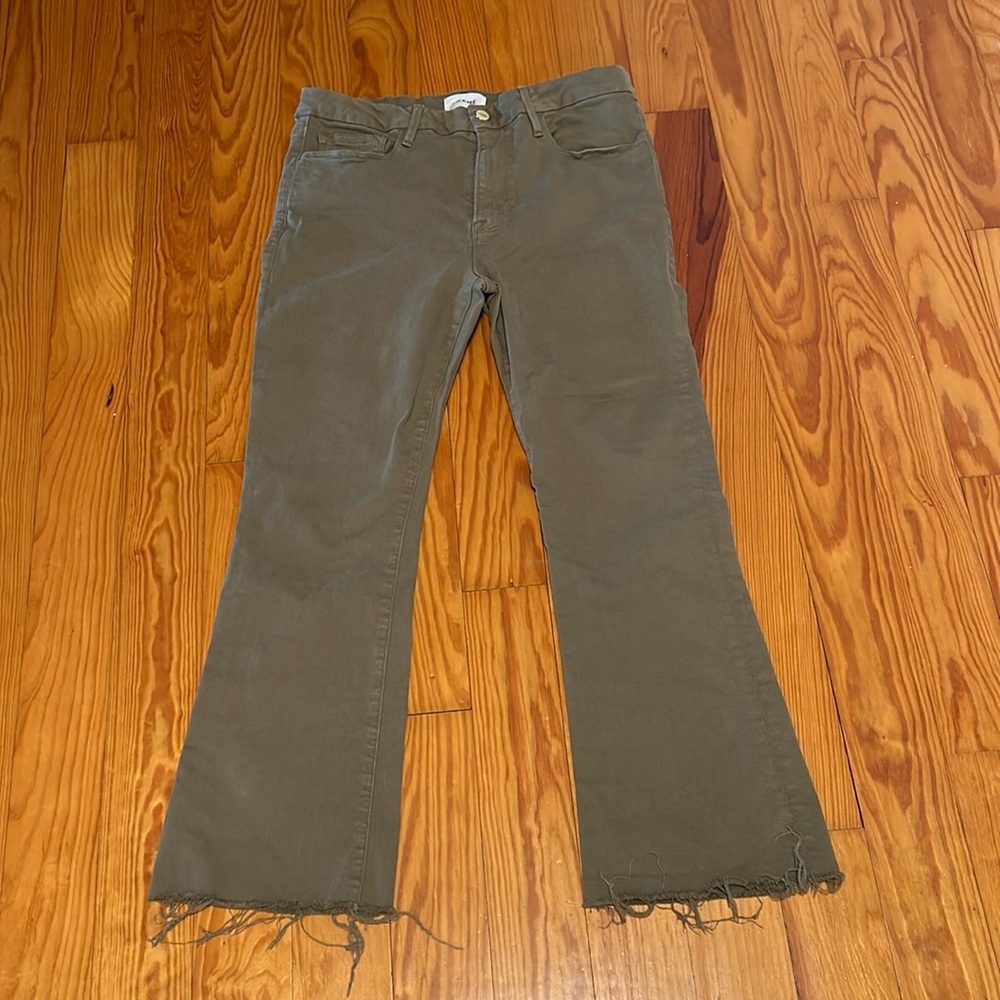 Frame size 31 women’s olive green pants